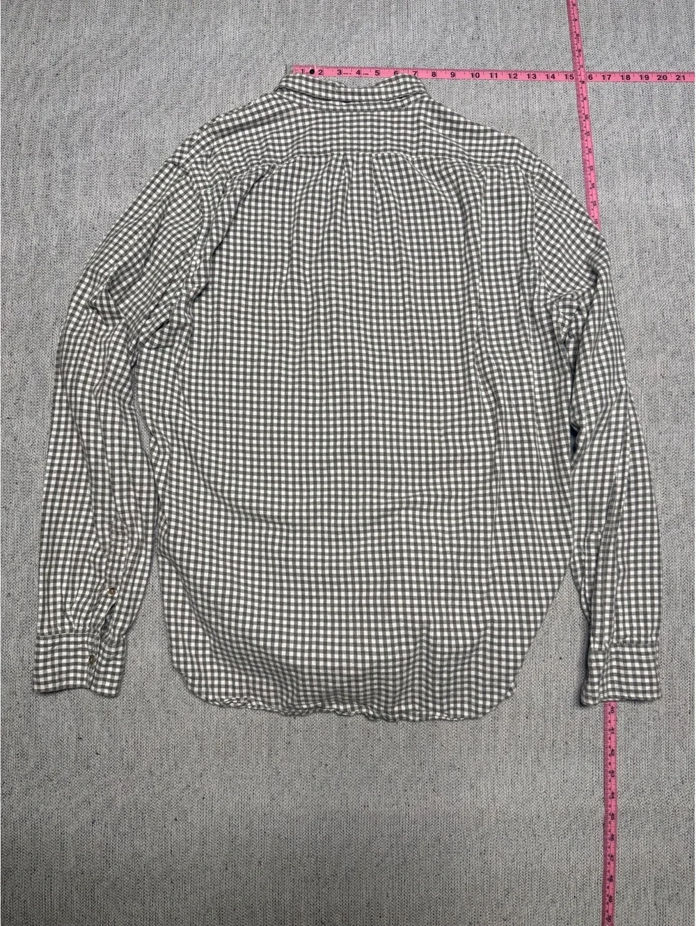 J.Crew Classic Brushed Twill Button-Up Shirt XLT Gray XL